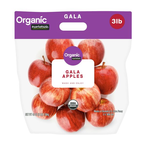 Marketside Organic Gala Apples, 3 lb Bag