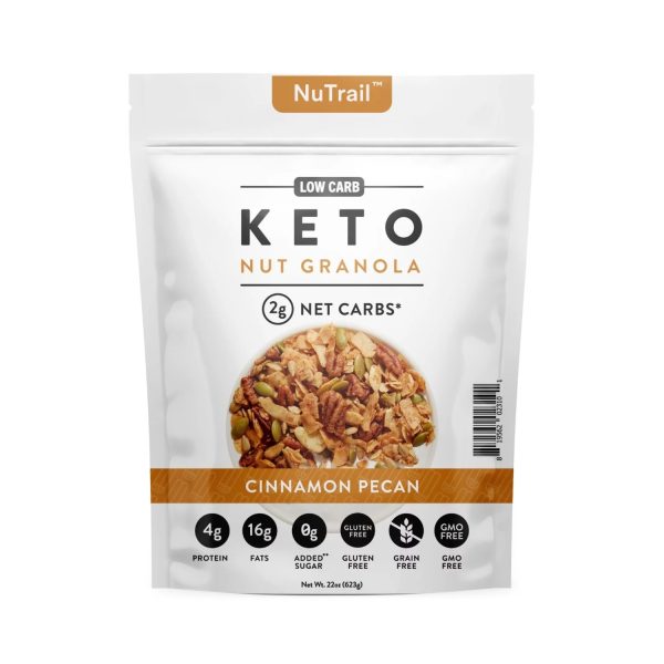 NuTrail Low Carb Keto Nut Granola, Cinnamon Pecan (22 Ounce)