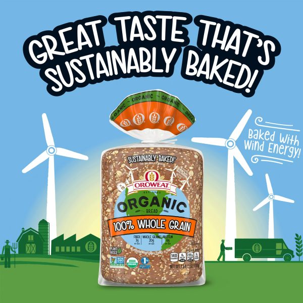 Oroweat Organic Bread 100% Whole Grain Bread Loaf, 27 oz - Image 2