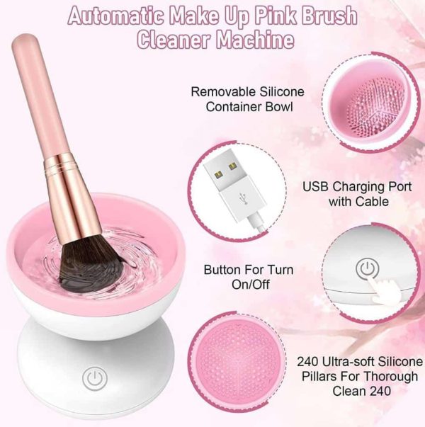 Automatic Makeup Brush Cleaner Machine (USB Operate) with Box